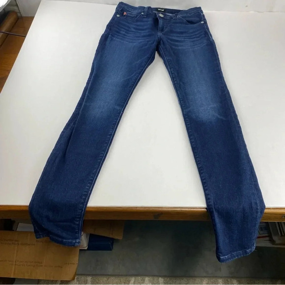 Hudson Womens 27 Krista Super Skinny Medium Rise Dark Wash Jeans - Picture 4 of 11